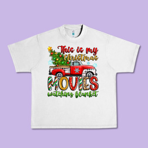 This Is My Christmas Movies Watching Blanket Urban Heavy Tee Designed By Zillion Design Studio