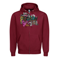 Burgundy cowgirl2 Zipper Hoodie - SublimationCraftShop