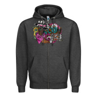 Charcoal Heather cowgirl2 Zipper Hoodie - SublimationCraftShop