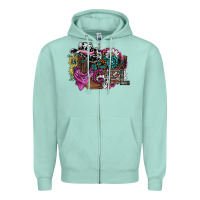 Seafoam cowgirl2 Zipper Hoodie - SublimationCraftShop