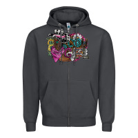 Smoke cowgirl2 Zipper Hoodie - SublimationCraftShop