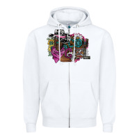 White cowgirl2 Zipper Hoodie - SublimationCraftShop