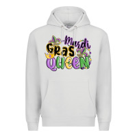 Dove Grey mardi gras queen Premium Hoodie - MaliasSmallBusiness