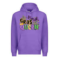 Purple mardi gras queen Premium Hoodie - MaliasSmallBusiness