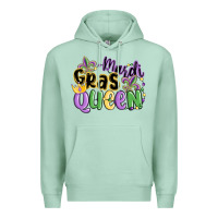 Seafoam mardi gras queen Premium Hoodie - MaliasSmallBusiness