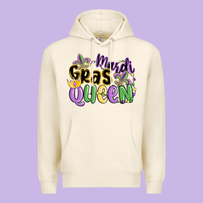 Mardi Gras Queen Premium Hoodie Designed By Maliassmallbusiness