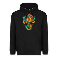 Black cross with butterfly Heavyweight Hoodie - BundleAndBundleShop
