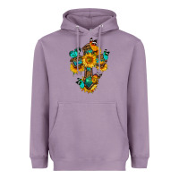 Lavender cross with butterfly Heavyweight Hoodie - BundleAndBundleShop