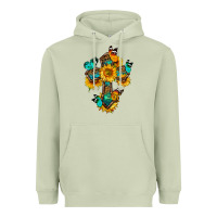 Matcha cross with butterfly Heavyweight Hoodie - BundleAndBundleShop