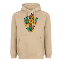 Mushroom cross with butterfly Heavyweight Hoodie - BundleAndBundleShop