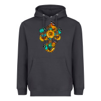 Smoke cross with butterfly Heavyweight Hoodie - BundleAndBundleShop