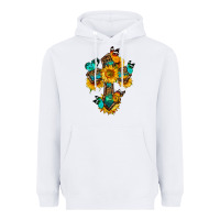 White cross with butterfly Heavyweight Hoodie - BundleAndBundleShop