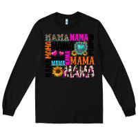 Black mama gemstone sunflower Long Sleeve Tee - texasbilliewilder