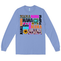 Colony Blue mama gemstone sunflower Long Sleeve Tee - texasbilliewilder