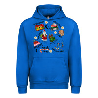 Cobalt Merry Christmas Urban Hoodie - MaliasSmallBusiness
