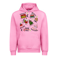 Fuchsia Pink Merry Christmas Urban Hoodie - MaliasSmallBusiness