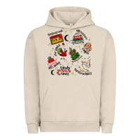 Pigment French Oak Merry Christmas Urban Hoodie - MaliasSmallBusiness