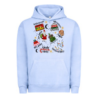 Pigment Grape Ice Merry Christmas Urban Hoodie - MaliasSmallBusiness