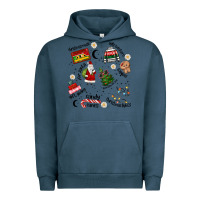 Pigment Midnight Navy Merry Christmas Urban Hoodie - MaliasSmallBusiness