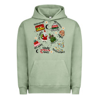 Pigment Oil Green Merry Christmas Urban Hoodie - MaliasSmallBusiness