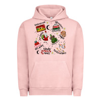 Pigment Salmon Merry Christmas Urban Hoodie - MaliasSmallBusiness