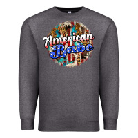Charcoal Heather american babe Premium Sweatshirt - JahusDesignShop