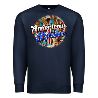 Navy american babe Premium Sweatshirt - JahusDesignShop