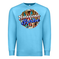 Ocean Blue american babe Premium Sweatshirt - JahusDesignShop