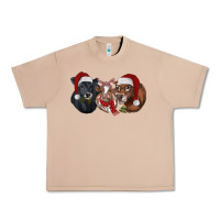 Burro Christmas Cows Urban Heavy Tee - RanaPortraitStore