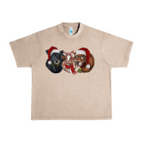 French Oak Christmas Cows Urban Heavy Tee - RanaPortraitStore