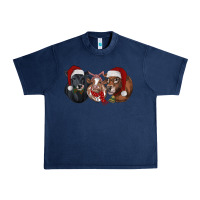 Navy Christmas Cows Urban Heavy Tee - RanaPortraitStore