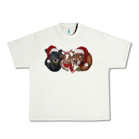 Pistachio Christmas Cows Urban Heavy Tee - RanaPortraitStore