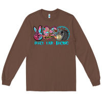 Chestnut peace love racing Long Sleeve Tee - AdoDesignShop