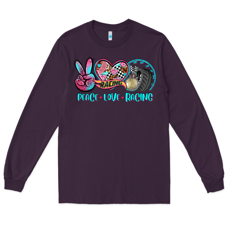 Peace Love Racing Long Sleeve Tee by AdoDesignShop | Teevron
