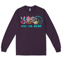 Plum peace love racing Long Sleeve Tee - AdoDesignShop