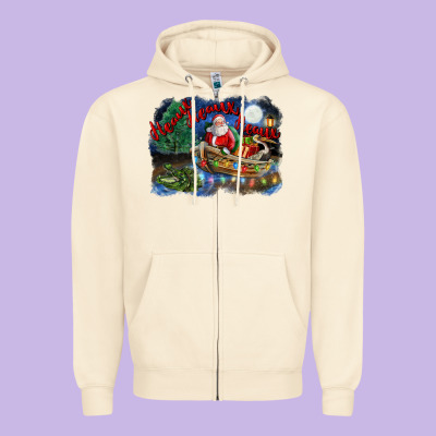 Heaux Heaux Heaux Christmas Louisiana Swamp Zipper Hoodie Designed By Fadigitalartstudio
