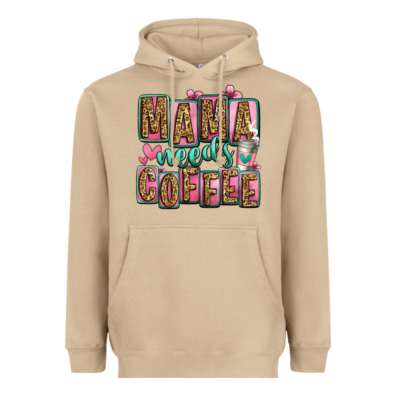 Mama Needs Coffee Mother's Day Heavyweight Hoodie by Jasminsmagicworld | Teevron