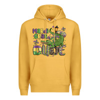 Mustard mardi gras dude alligator Premium Hoodie - MaliasSmallBusiness