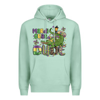 Seafoam mardi gras dude alligator Premium Hoodie - MaliasSmallBusiness