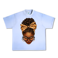 Grape Ice plaid bandana afro woman Urban Heavy Tee - texasbilliewilder