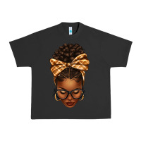 Pigment Black plaid bandana afro woman Urban Heavy Tee - texasbilliewilder