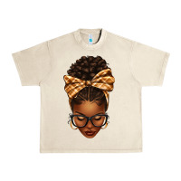 Sandshell plaid bandana afro woman Urban Heavy Tee - texasbilliewilder