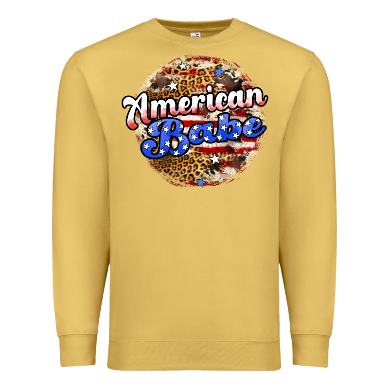 American Babe Premium Sweatshirt by JahusDesignShop | Teevron