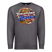 Charcoal Heather american babe Premium Sweatshirt - JahusDesignShop
