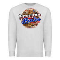 Dove Grey american babe Premium Sweatshirt - JahusDesignShop