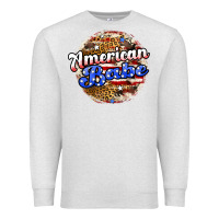 Oatmeal Heather american babe Premium Sweatshirt - JahusDesignShop