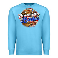 Ocean Blue american babe Premium Sweatshirt - JahusDesignShop