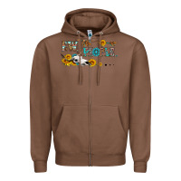 Chestnut ew people with cross Zipper Hoodie - HRA Design Shop