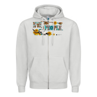 Dove Grey ew people with cross Zipper Hoodie - HRA Design Shop