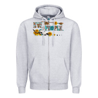 Heather Grey ew people with cross Zipper Hoodie - HRA Design Shop